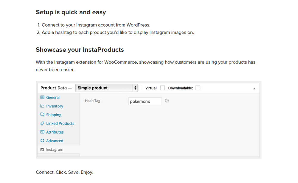 Finale WooCommerce InstaGram