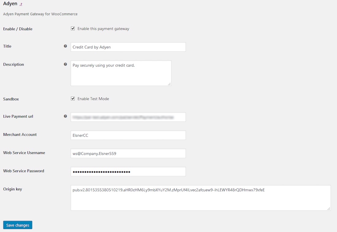 woocommerce adyen zahlungsgateway