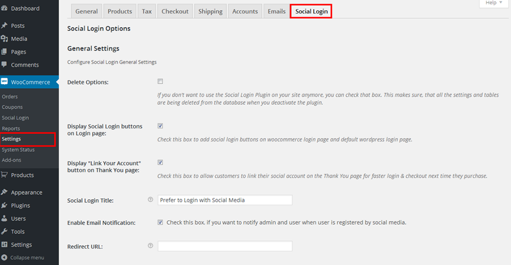 WooCommerce Social Login