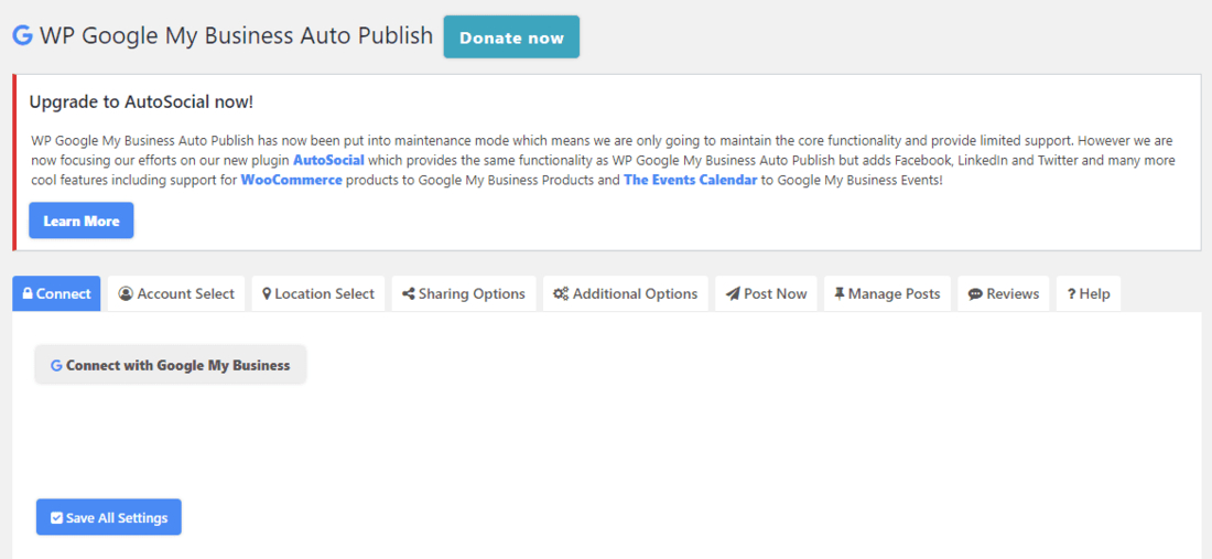 WP Google My Business 自动发布到您的业务页面