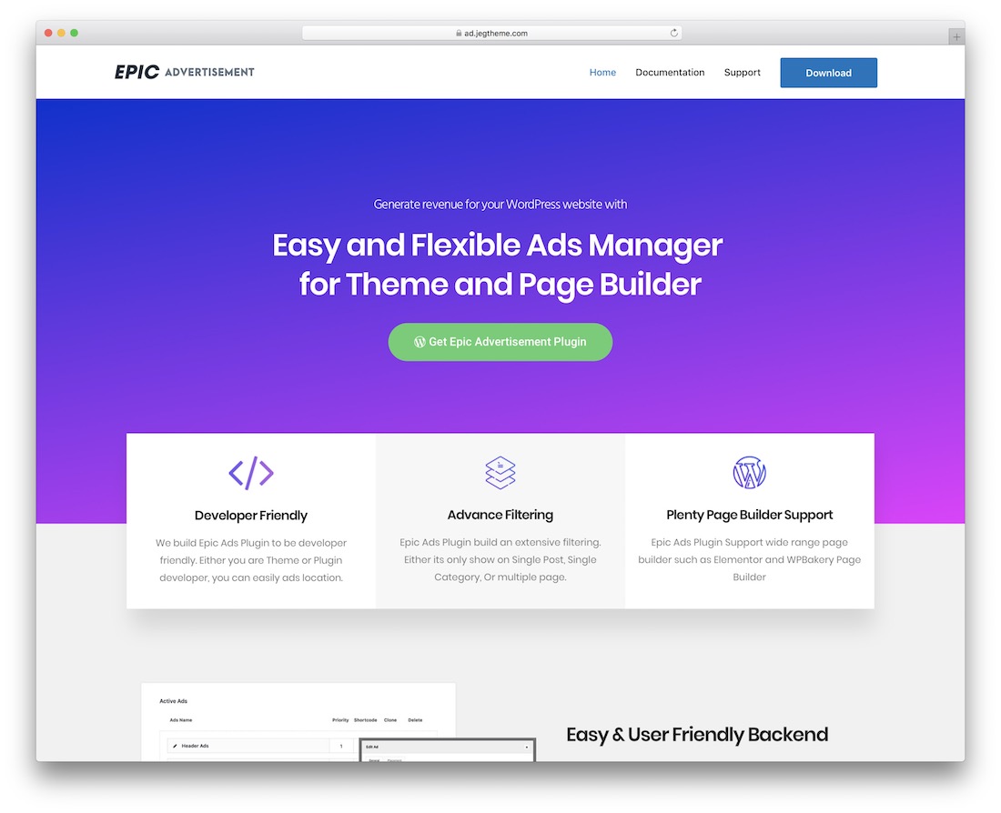 plugin de marketing publicitario épico