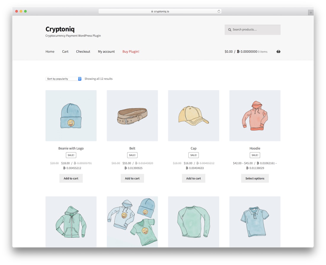 cryptoniq ปลั๊กอิน wordpress สกุลเงินดิจิตอล