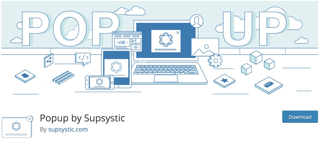 wyskakujące okienko przez supsystic