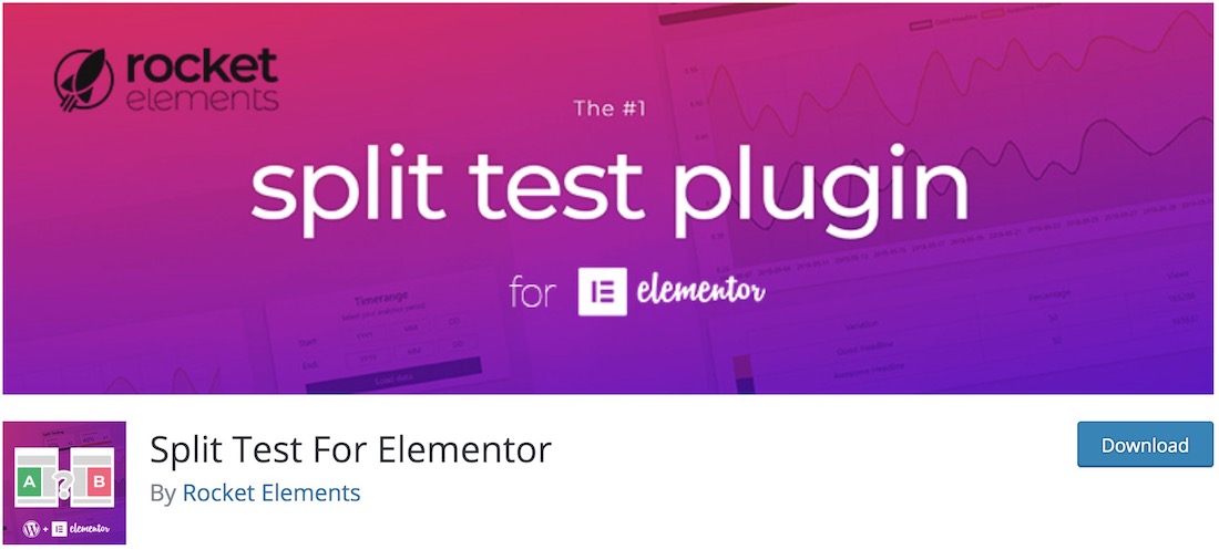 podzielony test na elementor
