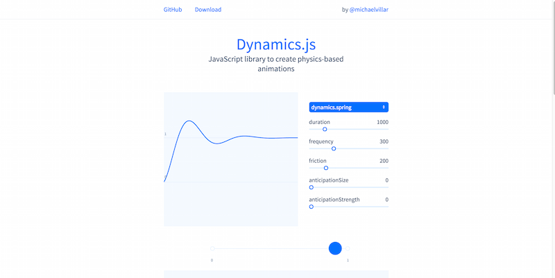 Dynamics.js: biblioteca de JavaScript para crear animaciones basadas en la física