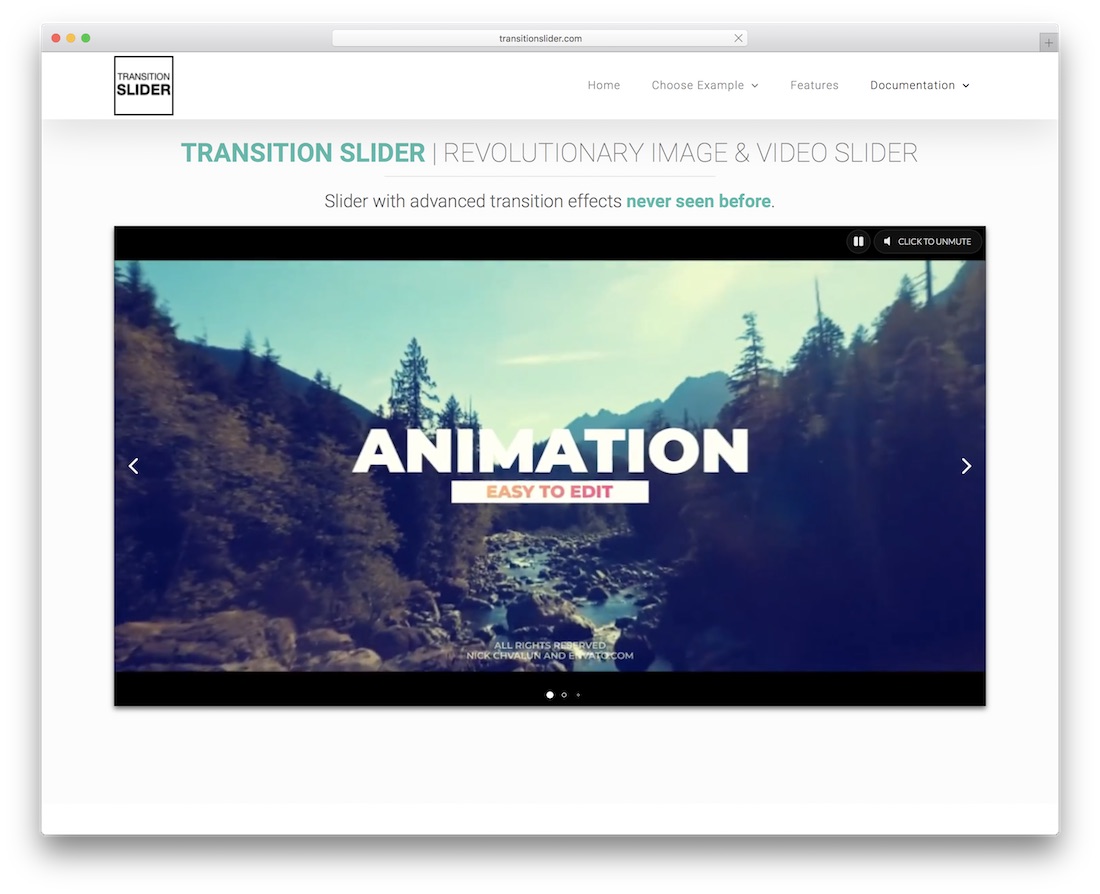 plugin jquery del control deslizante de transición