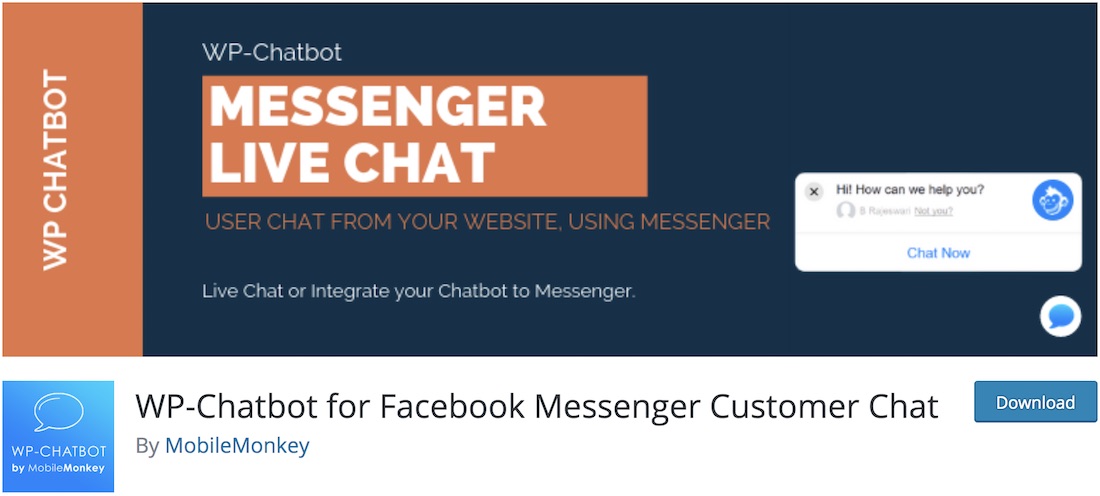 plug-in di assistenza clienti wp chatbot per wordpress