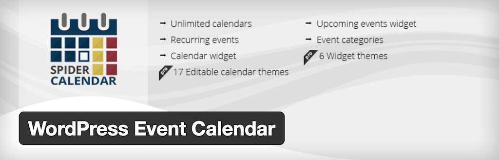 Calendarul evenimentelor WordPress