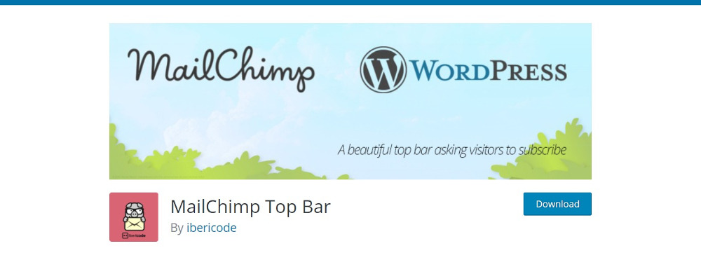 MailChimp 顶栏