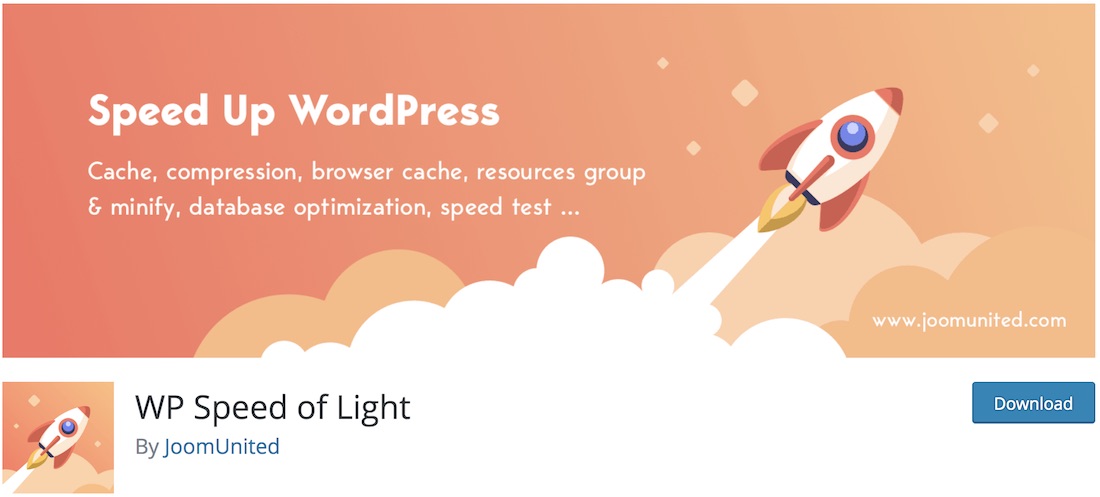 wp speed of light plugin wordpress