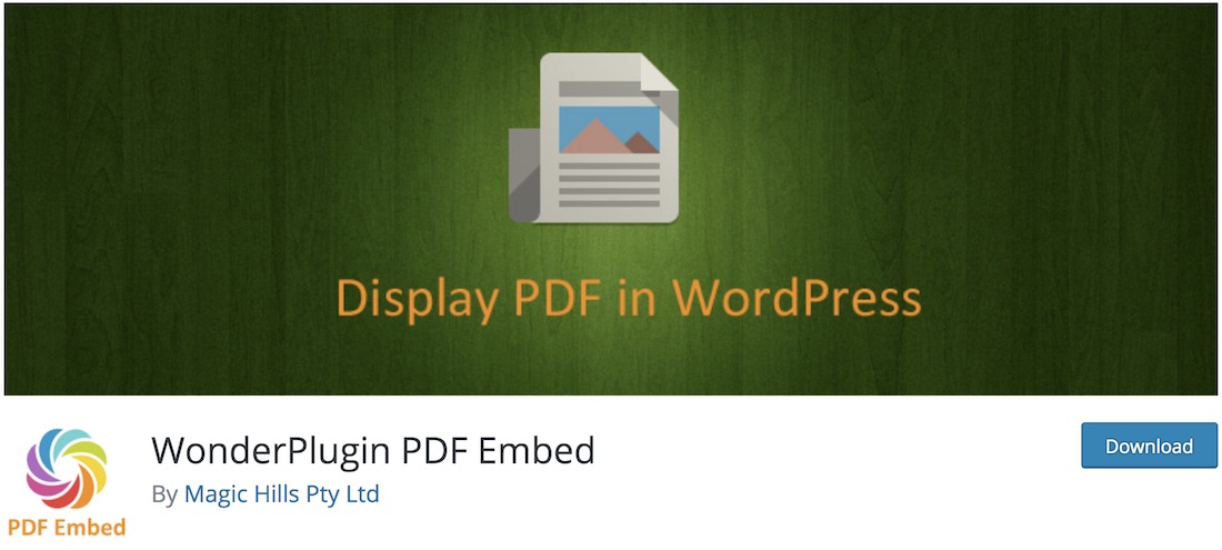 wonderplugin pdf incorporare