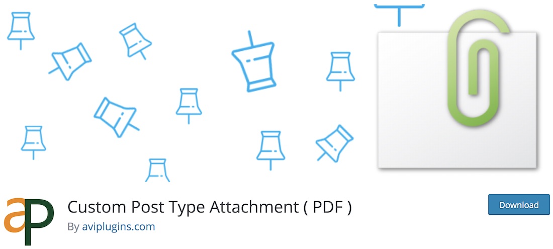 allegato pdf di tipo post personalizzato