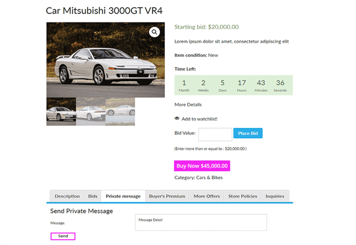 Plugin Lelang WordPress Satu Halaman
