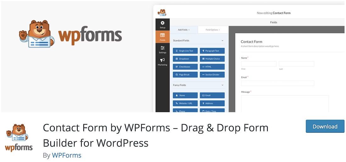 wpforms lite wordpress 插件