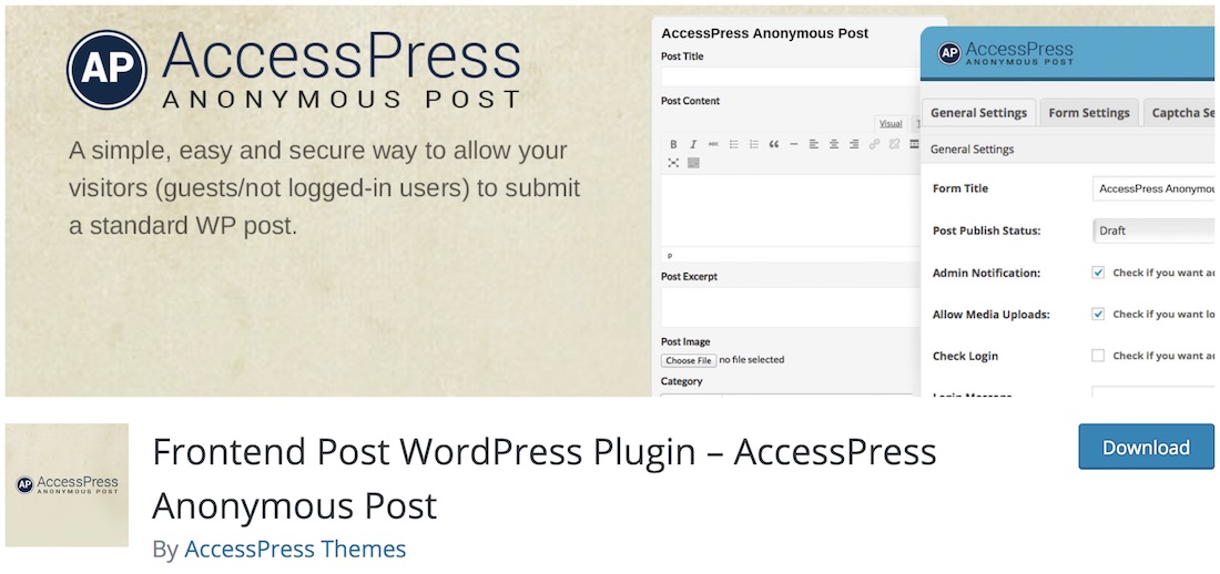 accesspress plugin autoblogging wordpress posting anonim