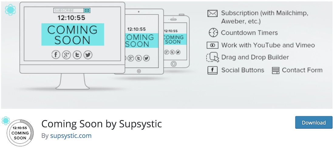 supsysticワードプレスメンテナンスプラグインでまもなく登場