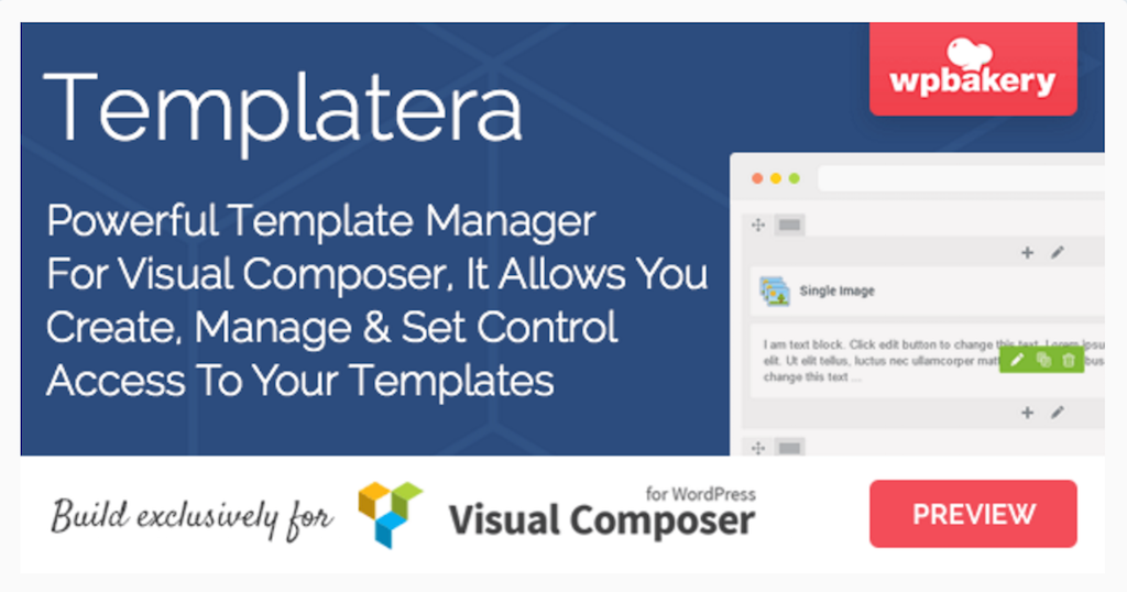 Templatera Template Manager para WPBakery Page Builder WordPress