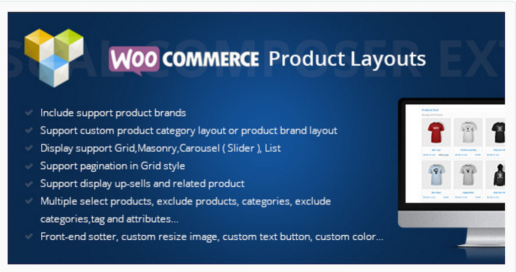 Layouts de produtos Woocommerce WordPress