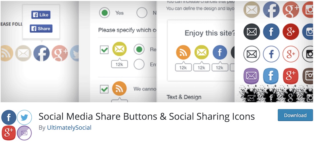 plug-in di condivisione social di wordpress per le icone dei social media definitivo