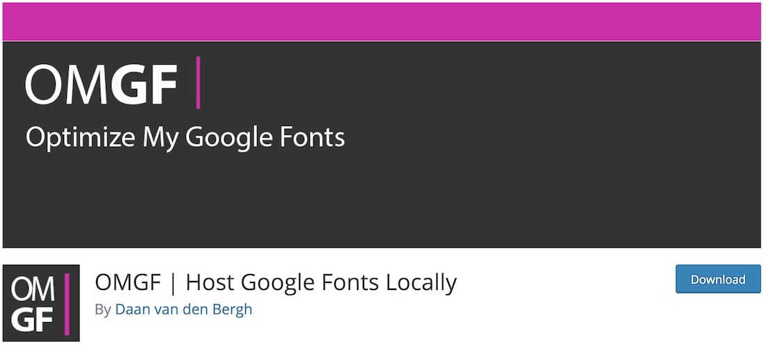plugin de police wordpress gratuit omgf