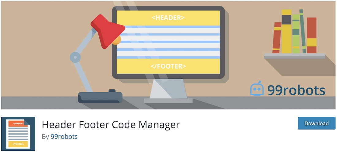 header footer code manager البرنامج المساعد ووردبريس