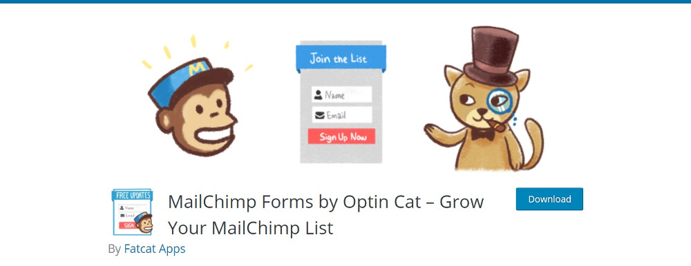 MailChimp-Formulare von OptinCat