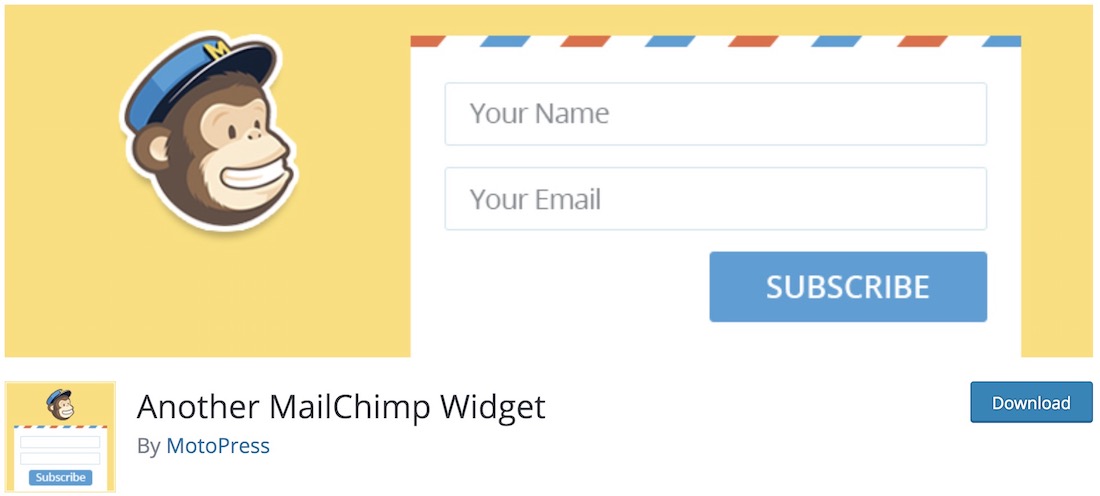 ein weiteres Mailchimp-Widget kostenloses WordPress-Plugin
