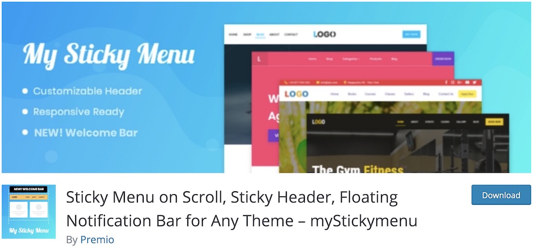 mystickymenu WordPress-Benachrichtigungs-Plugin