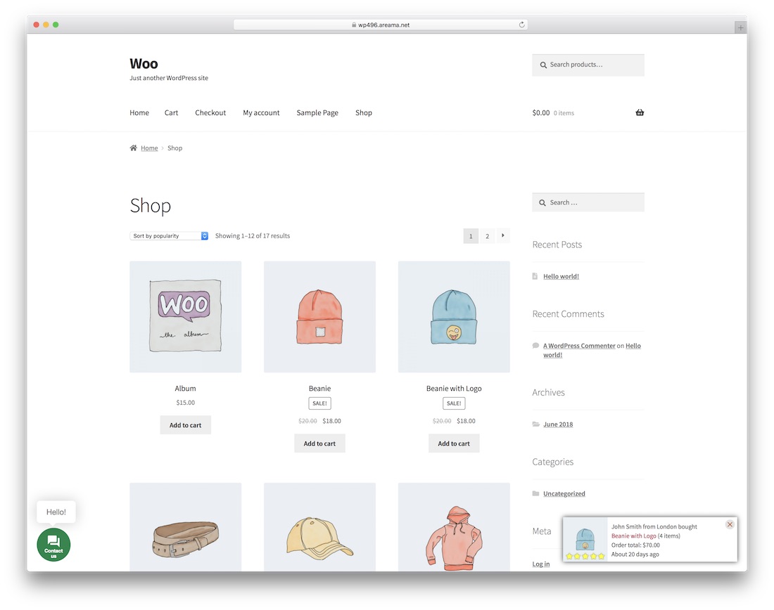 Live-Verkaufs-Popup-Wordpress-Benachrichtigungs-Plugin