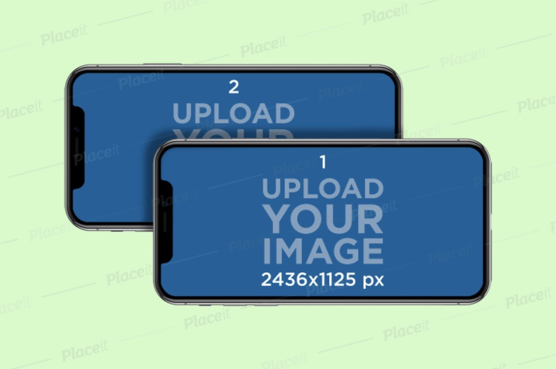 dua pro iphone 11 horizontal yang tumpang tindih