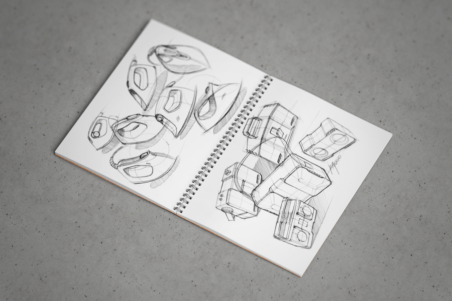 mockup psd di sketchbook gratuito
