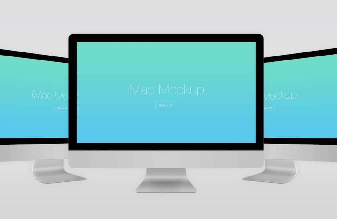 affichage rétine maquette imac 5k