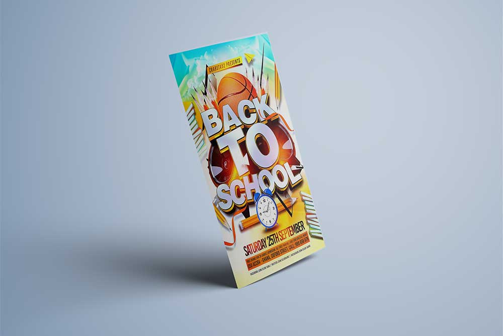 dl brosur psd mockup