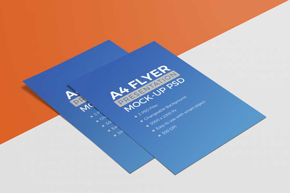 mockup selebaran gratis