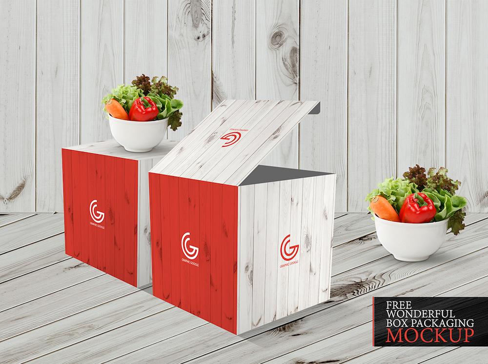 ücretsiz harika kutu paketleme maketi