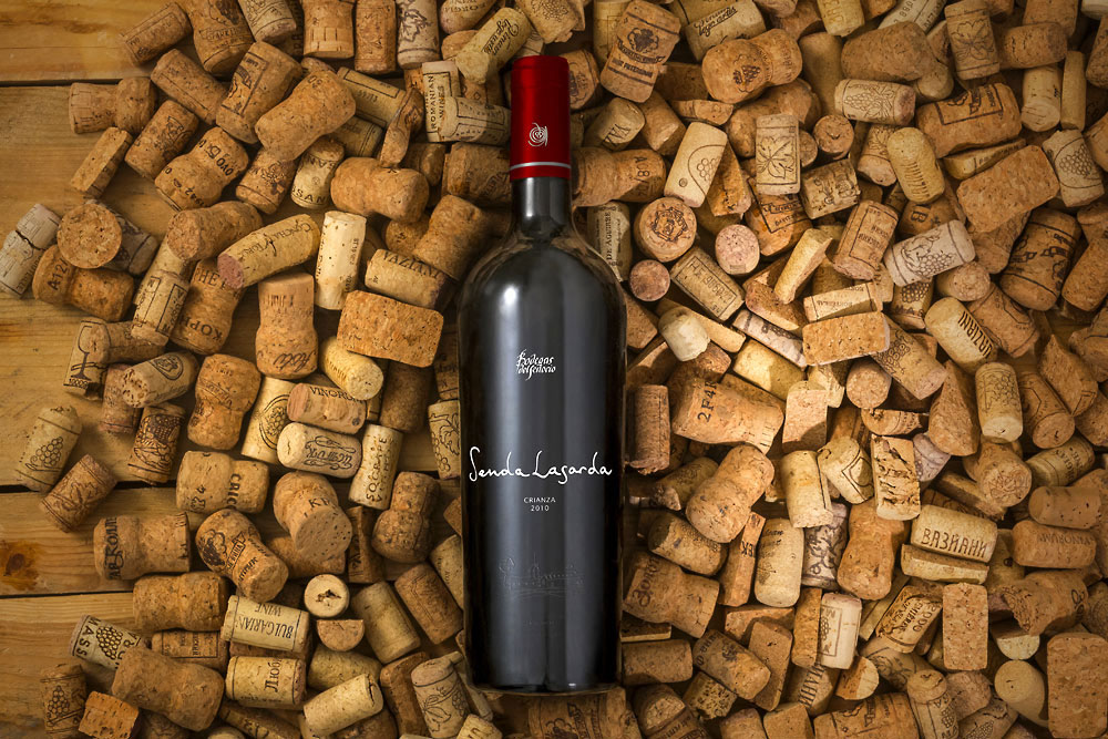 mockup di bottiglie di vino