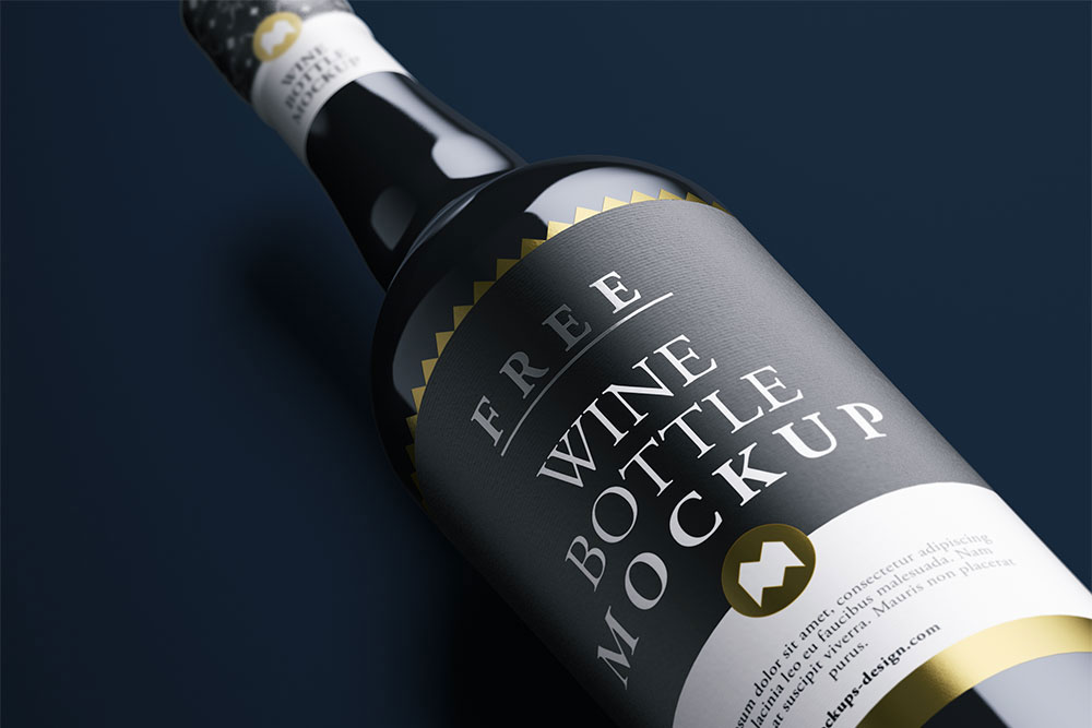 modello di bottiglia di vino