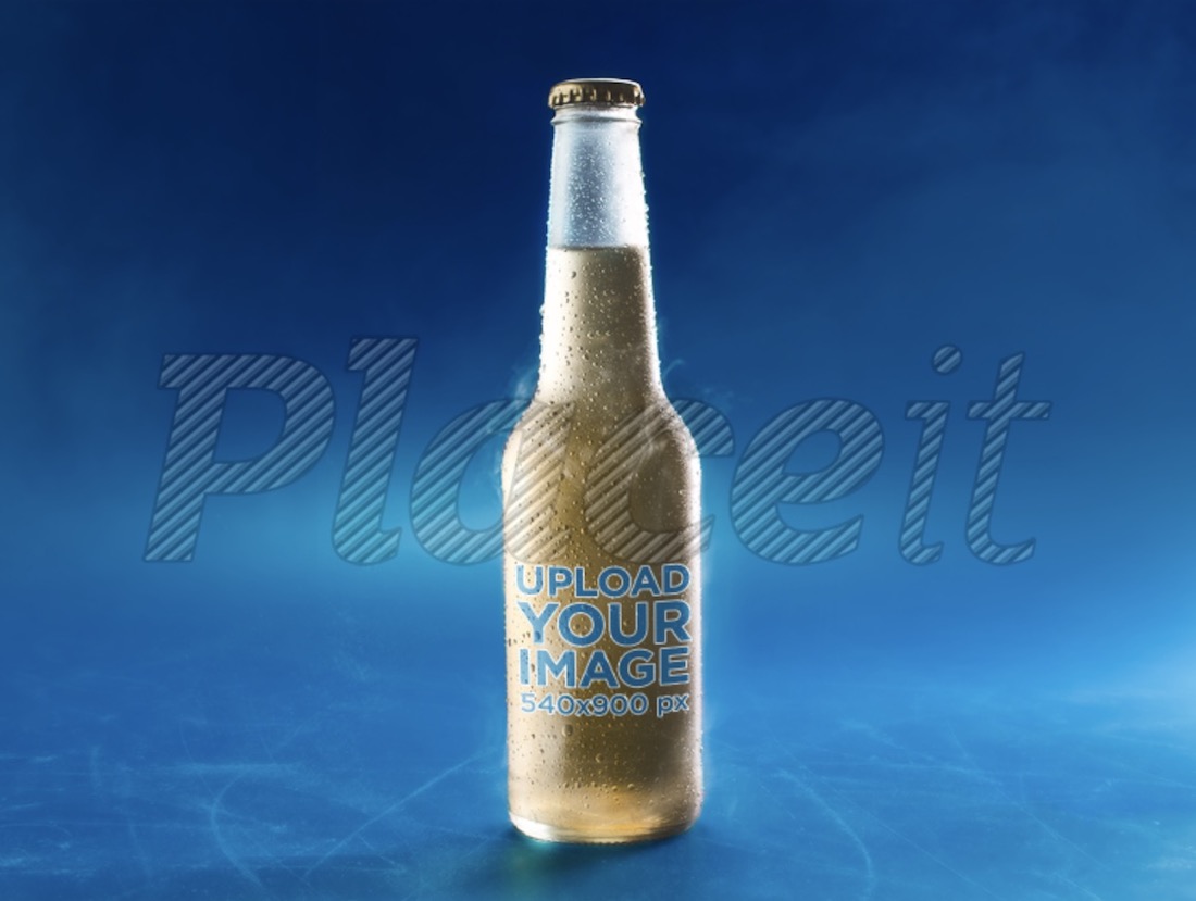 soğuk cam şişe bira bira maketi