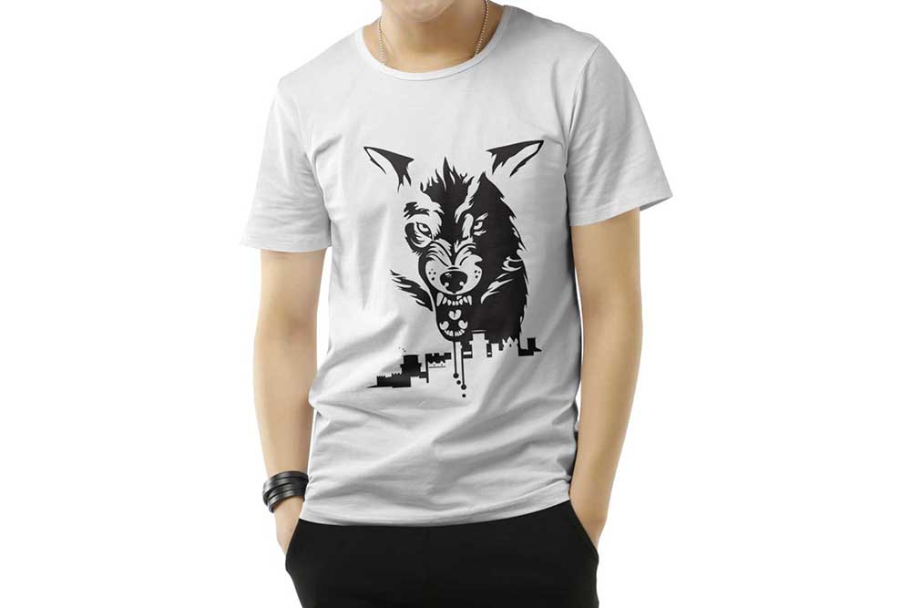 白いTシャツのモックアップ