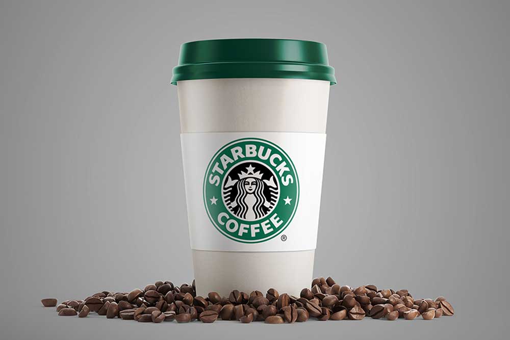 コーヒーカップのモックアップ