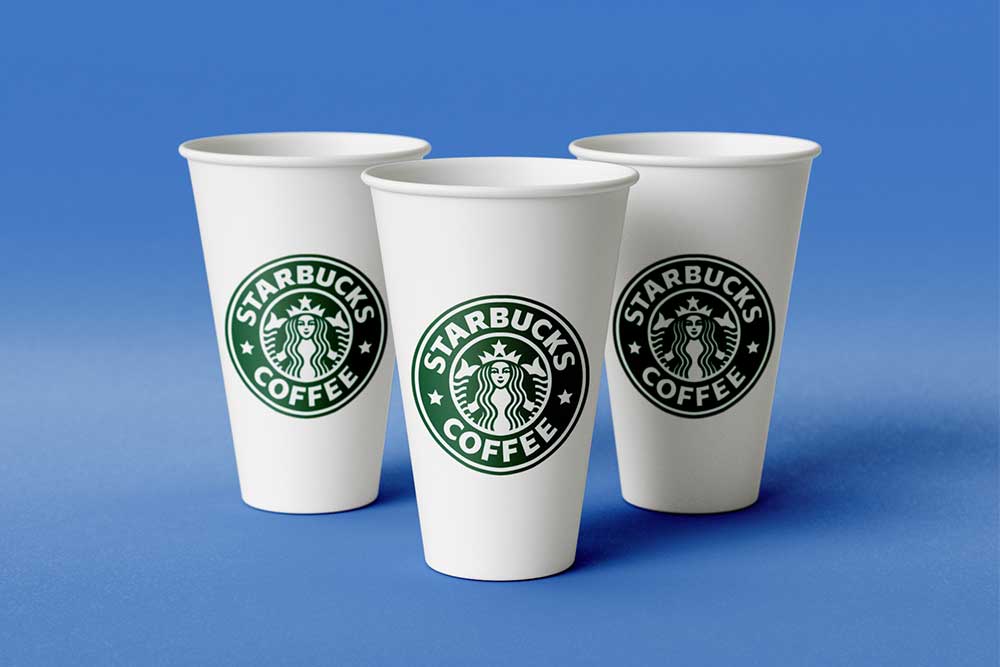 コーヒーカップのモックアップ