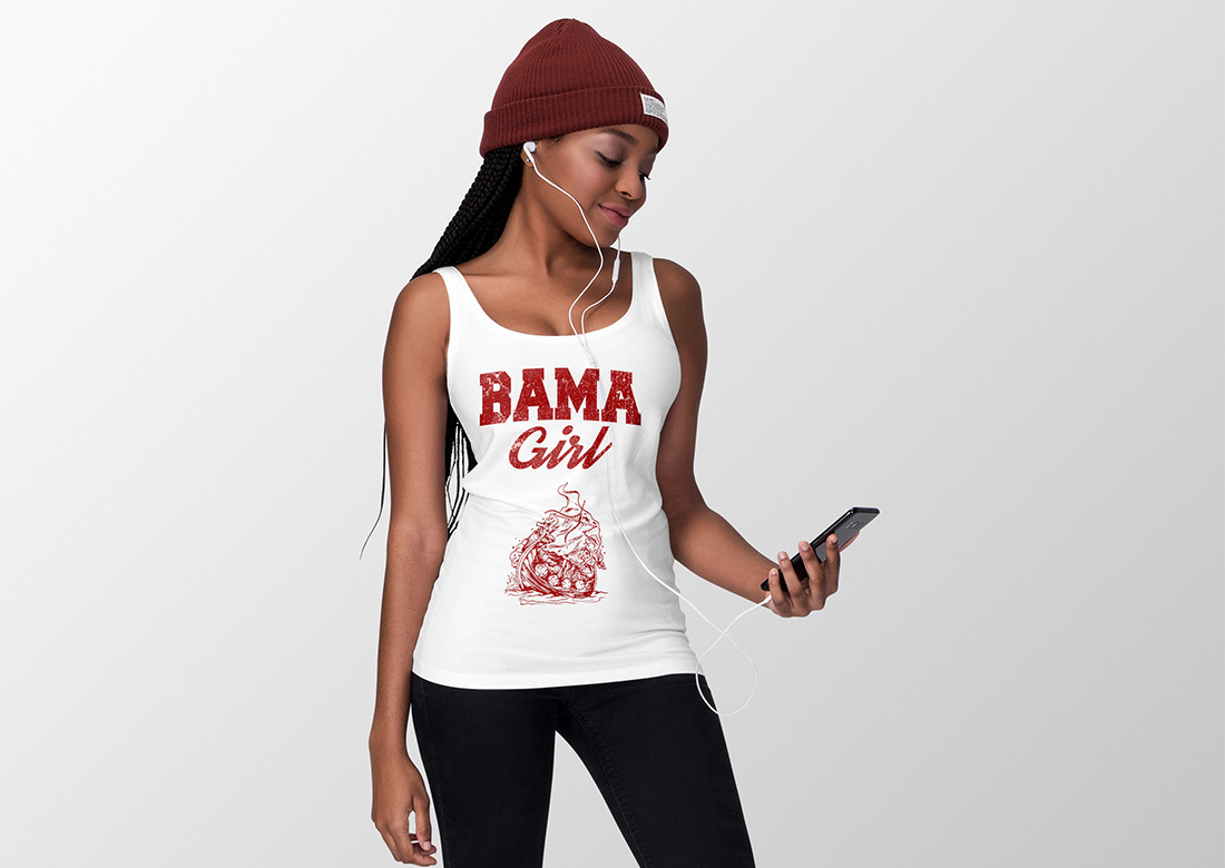 Maqueta PSD de camiseta sin mangas de moda