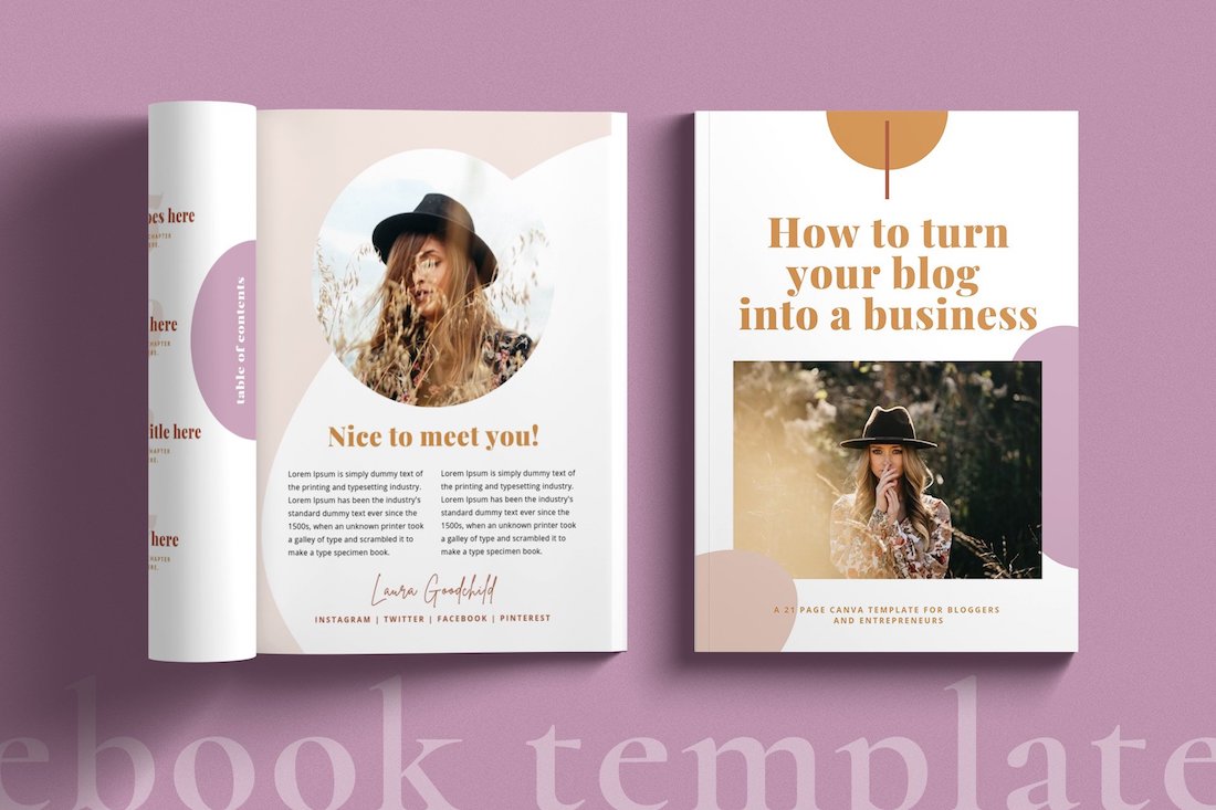 เทมเพลต ebook ที่สร้างสรรค์