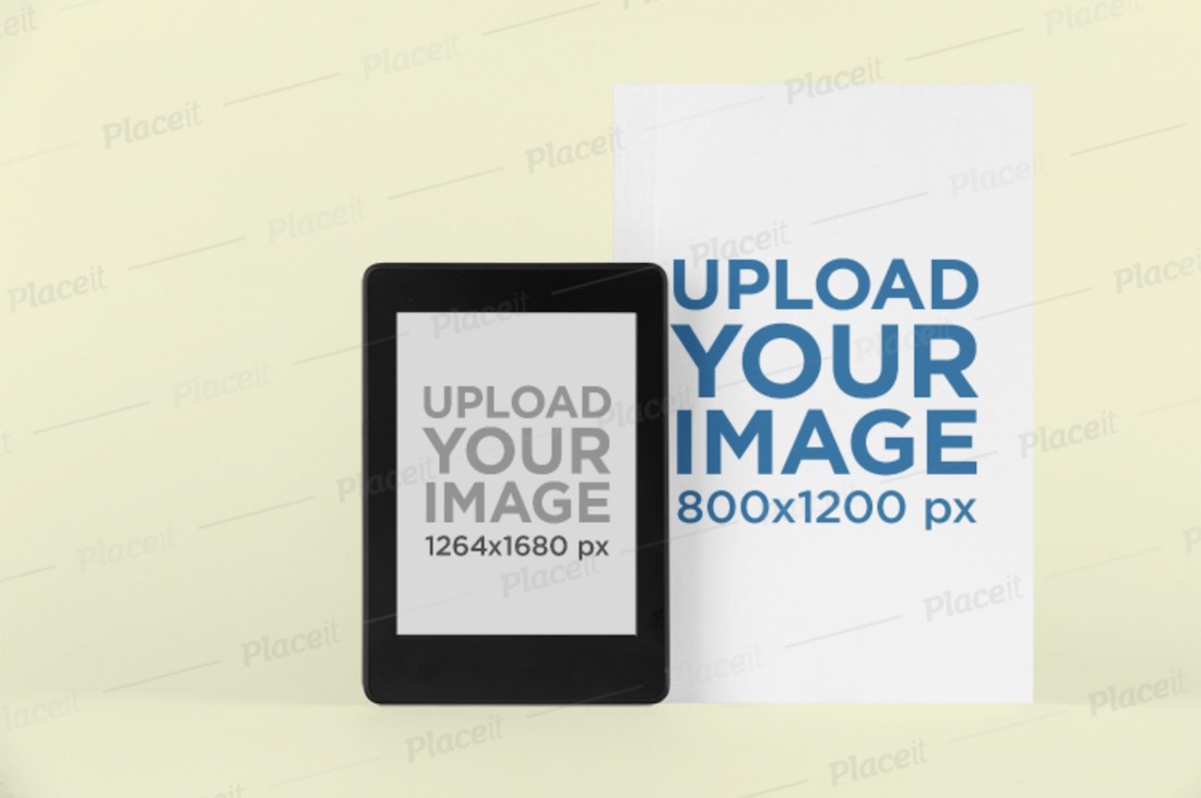 ต้นแบบของ Kindle paperwhite และปกหนังสือทางกายภาพ