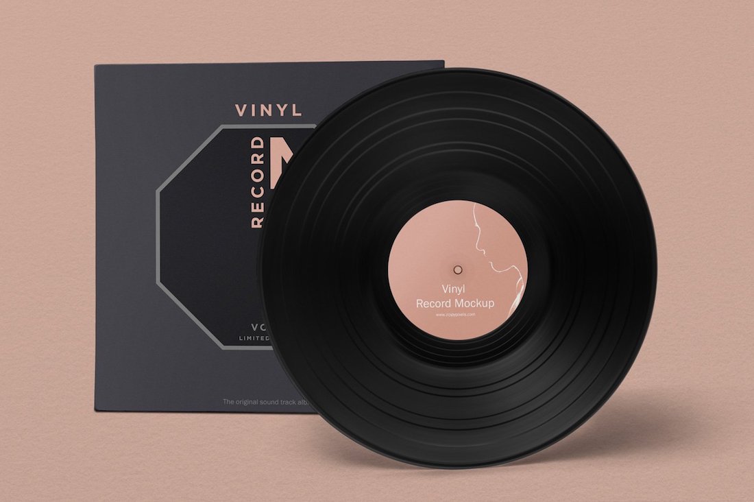 mockup di album di dischi