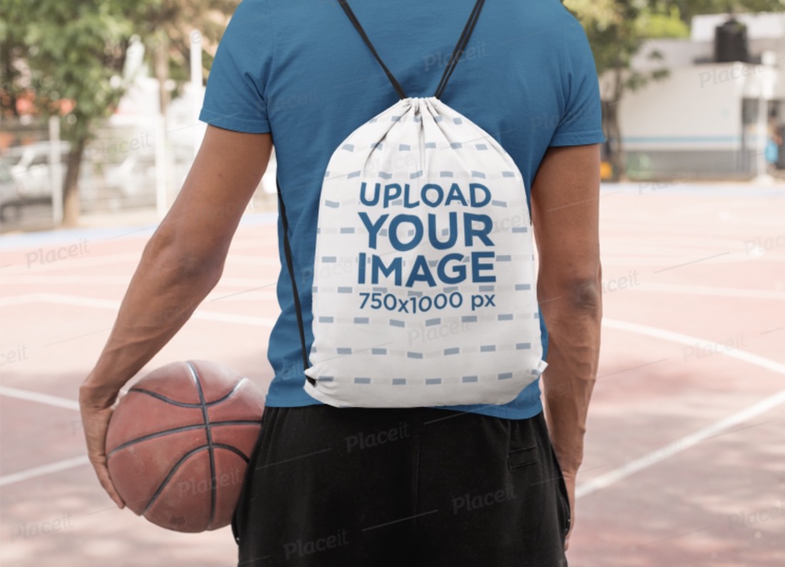 maket pria dengan tas serut