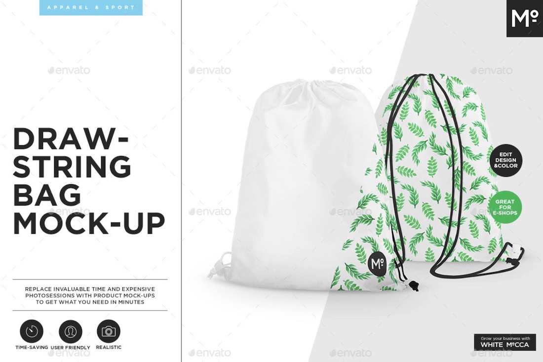 mockup tas serut realistis