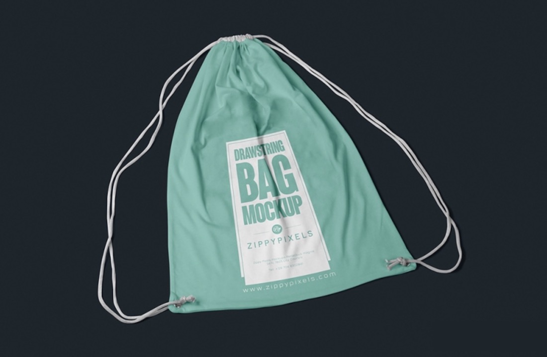 mockup psd tas serut gratis