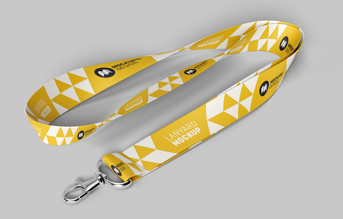 mockup di cordino personalizzabile gratuito