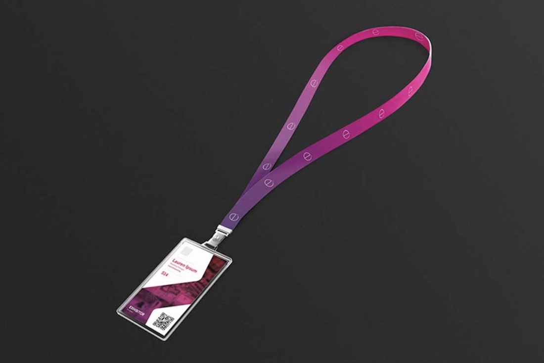 mockup psd con cordino gratuito